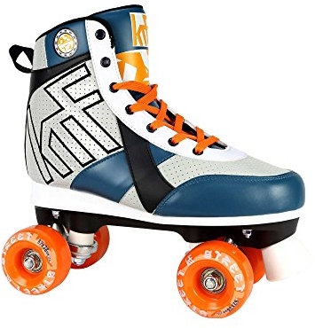 KRF Kinder Rollschuhe, Roller Figure Quad Street, Green, 38, 0017064T38