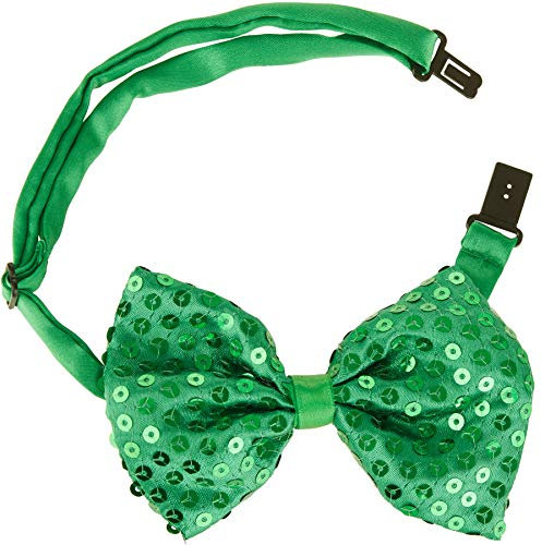 dressforfun 302557 - St. Patrick's Day Fliege mit Pailletten, Größe verstellbar