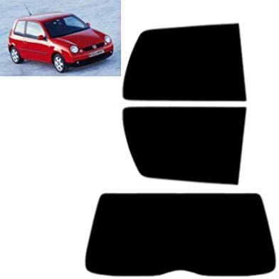 Passgenaue Tönungsfolie für Lupo 3-Türen 1999-2006 Heck/Seitenscheiben (50% Hellschwarz)