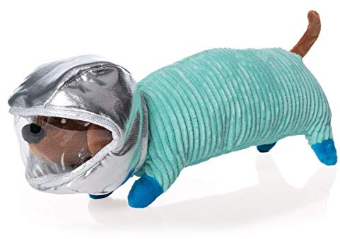 Manhattan Toy Space Hund Kuscheltier mit abnehmbarem Helm 33,02 cm langes Plüschtier