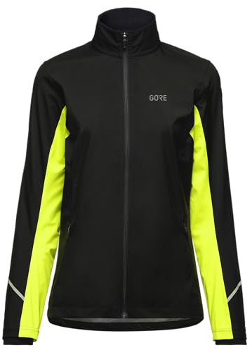 GOREWEAR R3 Femme Partial GORE-TEX INFINIUM™ Veste, Black/Neon Yellow, XL