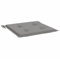 vidaXL Gartenstuhl Kissen 2 STK., Sitzkissen Outdoor Indoor, Stuhlkissen mit 2 Sätzen Schnüren, Stuhlauflage Sitzpolster, Grau 50x50x3cm Oxford-Gewebe