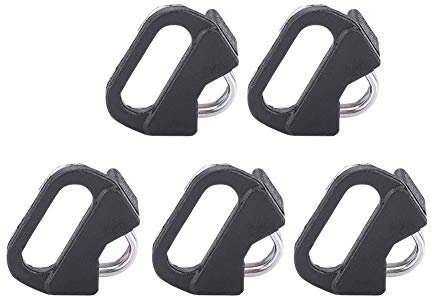 Rodipu 5pcs Triangle Camera Strap Rings, Alloy & Plastic, Black, Classic Style, Fits Most Cameras