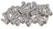 MroMax M2x8 - Viti autofilettanti a testa cilindrica Phillips, filettatura completa, attacco Phillips, chiusura in acciaio inox 316, finitura brillante, autofilettante, 50 pezzi, colore: Argento