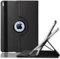 World Biz Rotating Case for iPad Pro 12.9 (1st / 2nd Generation, 2015-2017) Shockproof PU Leather Book Style Flip Folio 360° Rotation Protection Cover With Auto Sleep/Wake (Black)