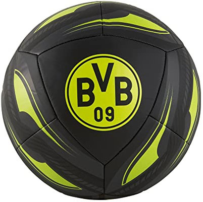 PUMA Borussia Dortmund Icon Ball Fußball (5, black/yellow)