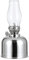 Moddeny öllampen Laterne, 7,48 * 3,34 Zoll Metall Glas öllampe, drinnen Retro petroleumlampe, für Schlafzimmer, Lernen, Restaurant von Winddicht Desktop-öl lampe (Farbe: Silber)