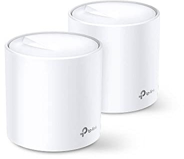 TP-Link Deco W3600 Whole-Home Mesh Wi-Fi 6 System, 2 Ports, Dual-Band 2.4 GHz/5 GHz