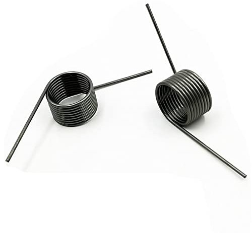 Torsion spring, wire diameter 1.2mm torsion spring, small torsion spring, torsion spring yellow, 60/90/120/180 degree v-clamp spring,1.2 * 2 * 9 * 90[10pcs]