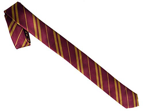 Elbenwald Harry Potter Krawatte im Gryffindor Design - extra schmal - rot gelb