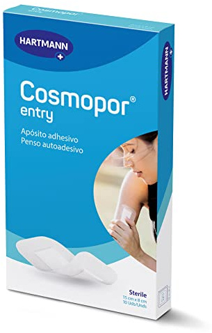 Cosmopor Entry: Apósitos Transpirables, Perfectos para el Tratamiento de Heridas Menores o Postoperatorias; 15x8cm; 10 unidades