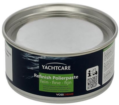 wellenshop Yachtcare Refinish Polierpaste fein & grob 500g, universell einsetzbare Schleifpolitur für Gelcoat, GFK & lackierte Flächen (Grob)