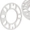 JINGLING 5 mm Universal-Distanzscheiben für die meisten 4- und 5-Loch-Räder PCD 98 bis 127 Schraubenmuster 4 x 98 4 x 100 5 x 100 5 x 108 5 x 110 5 x 114,3 5 x 120 5 x 127 Nabenradadapter 2 Stück