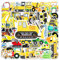 SUNYOVIME Bagger Sticker Kinder Set, 50 Stück Wasserfeste Vinyl Sticker Jungen Mädchen Baufahrzeug LKW Auto Traktor Aufkleber für Skateboard Laptop Koffer Helm Motorrad Auto Fahrrad Handy
