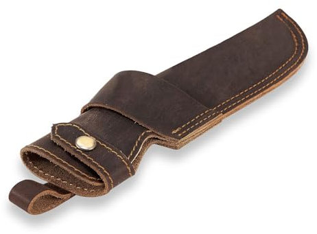 Knife Sheath,Leather Knife Sheath for Belt,Chef Knife Guard,Knife Holster for 5 inch Blade Knife,Knife Holder,Knife Cover Sleeve,EDC Belt Organizer,Sheath for Chef Meat Cleaver,Gifts for Men