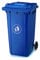 Panana 3 COLORS 240L Wheelie Bin Large Recycling Council Size Outdoor Rubbish Rubber Wheel Bins for Trash and Rubbish(Blue)
