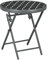 Outsunny Beistelltisch klappbar, Klapptisch aus Glas, Kleiner Campingtisch, runder Sofatisch Balkontisch für Balkon Terrasse Wohnzimmer Büro, 45 x 45 x 50 cm, Schwarz