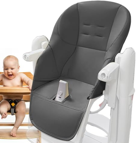 Zankie Hochstuhl-Kissenbezug – verschleißfestes PU-Leder, Kinder-Esszimmerstuhl-Bezug, Baby-Esszimmerstuhl-Sitzbezug für Peg Perego Tatamia Hochstuhl-Sitzpolster