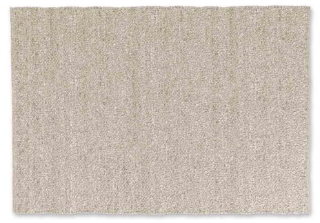 Schöner Wohnen Kollektion weicher Teppich Wohnzimmer, Esszimmer - Hochflor Teppich robust - Flachgewebe - natürlicher Teppich strapazierfähig - Teppich Creme 140x200cm