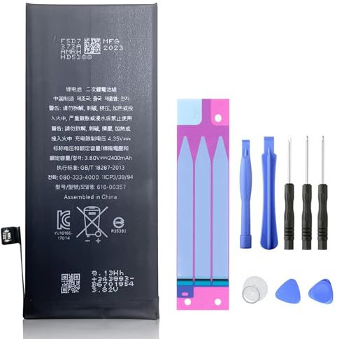 XITAIAN 3.8V 9.12Wh 2400mAh 616-00357 Ersatz von Akku für iPhone 8 A1905 A1863 A1906 mit Tooltik
