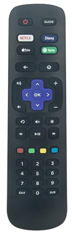 RC876-21001-000092 Replacement Remote Control Fit for TCL Smart TV 55RP630K 65RP620K 32RS520K 43RC630K 50RP620K 65RC630K 55RC630K 55RP620K 65RP630K 32RS530K 40RS520K 40RS530K 50RP630K