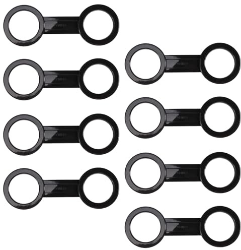 Sirxlevcy 8 StüCke Tauchen Tauchen Schnorcheln Silikon Schnorchel Maske Strap Keeper Halter Clips Retainer Anhang Gear Teil ZubehöR Schwarz