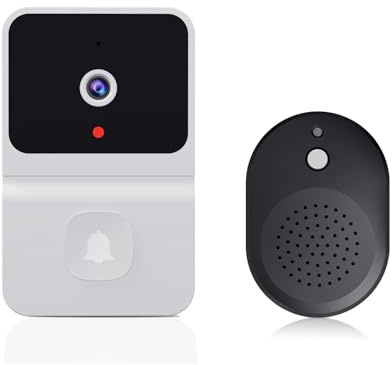 JOJIDE Video Doorbell, Wireless Doorbell WiFi Outdoor HD Camera Security Door Bell Night Vision Video Intercom(Bianco)