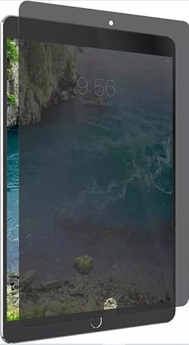 Privacy Tempered Glass Screen Protector iPad 5th/6th 2017/2018 Generation, iPad Air 1, iPad Air 2, iPad Pro 9.7 Glass + easy application, ultra smooth, 3x shatter protection with insatallation frame