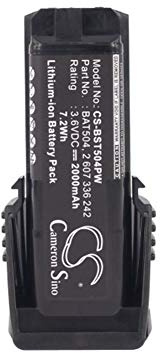 CS-BST504PW Akku 2000mAh Kompatibel mit [Bosch] 36019A2010, GSR Mx2Drive, GSR PRODRIVE, PS10, SPS10, SPS10-2 Ersetzt 2 607 336 241, 2 607 336 242, BAT504