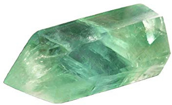 Grüner Fluorit-Heilkristall, spitz und facettiert, für Reiki-Chakra-Meditations-Therapie, Dekoration, 1 Stück, Größe S