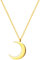 Happiness Boutique Femmes Collier Demi Lune Couleur Or | Collier Pendentif Délicat Croissant de Lune
