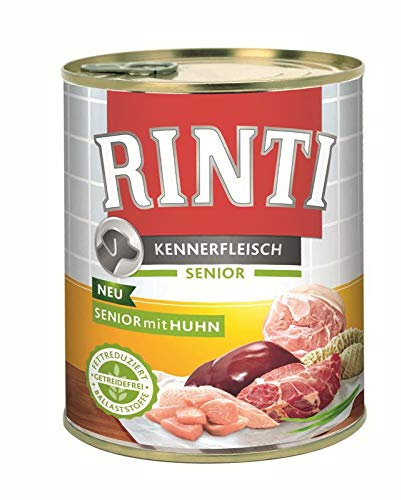 Rinti Kennerfleisch Senior Huhn 800g - Sie erhalten 12 Packung/en; Packungsinhalt 0,8 kg