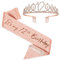 SZHUIHER 12. Geburtstag Schärpe und Tiara für Mädchen, Rose Gold Es ist mein 12. Geburtstag Schärpe und Krone, 12. Geburtstagsgeschenke für Happy 12. Geburtstag Party Favor Supplies