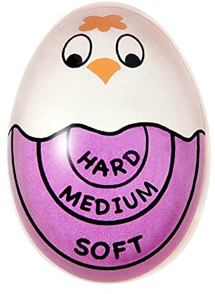 YOUTAI Egg Timer, Color Changing Indicator for Soft Medium Hard Eggs, Reusable and High-Resolution Egg Boiling Tool, Kitchen Accessories Cooking Artifact(purple)
