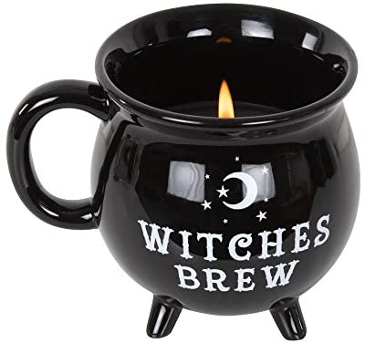 Witches Brew Cauldron Tasse und Kerze