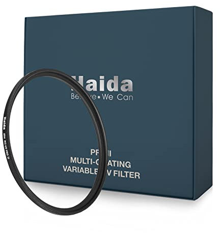 Haida Filtro UV da 49 mm – Filtro ultra sottile per lenti ultraviolette multi-rivestito