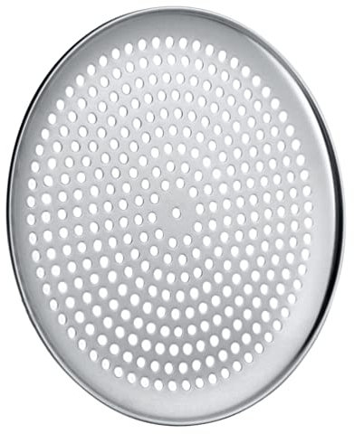UPKOCH Bandeja De Pizza Perforada De Aluminio Para Horno, SartéN Con Agujeros Para Pizza Crujiente, Utensilio De Cocina Para Casa, DiáMetro 30 Cm