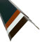Firstblech Gratblech Dach Dachblech Alu Aluminium farbig 2 m lang 0,8 mm stark (Alu anthrazit RAL 7016, Zuschnitt 35 cm)