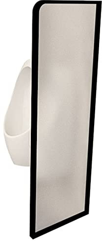 NOALED Urinal-Sichtschutz, WC-Trennwand, Urinal-Sichtschutz, Badezimmer-Trennwand, Wand-WC-Trennwand, Urinal-Trennwand, gehärtet
