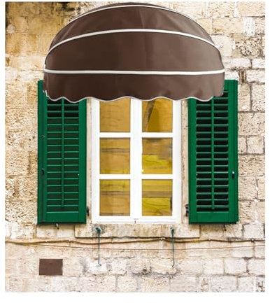 Tenda da sole e pioggia telescopica per esterni, fai da te, protezione da pioggia e sole, tenda pieghevole in tela, disponibile in varie dimensioni (diametro: 110 cm)