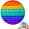 Pop It Spielzeug - Großes Regenbogen Anti-Stress-Spielzeug, Fidget Toys Für Autistische, Zappelige Menschen, Tolles Geschenk (Rund)