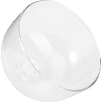 PHENOFICE Transparente Tortenhaube Aus Glas Runde Kuchenkuppel Wiederverwendbare Lebensmittelabdeckung Für Party Und Picknick 13cm ø 11cm Hoch