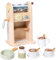 TOYANDONA Boys and Girls's Coffee Maker Playset Drip Filter Cup Mini Kitchen Toy Set for Toddlers