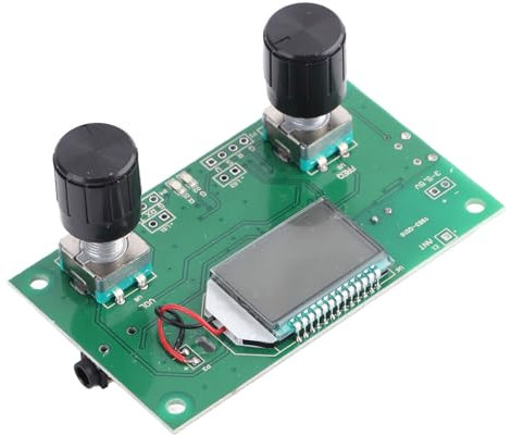 Digital Radio Receiver Module Advanced Stereo Wireless FM Radio Circuit Board with LCD Display Sound for Home Office Car Use PCB Material 3Wx2 Output Power
