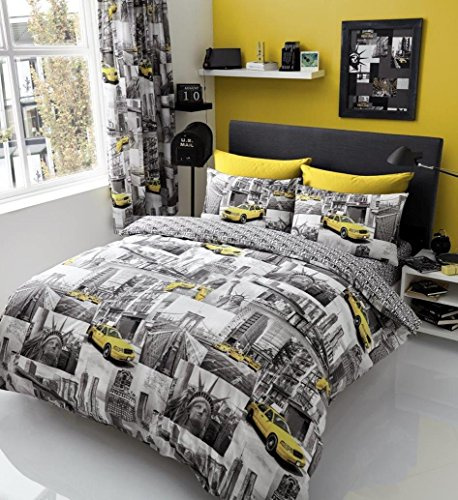 GC GAVENO CAVAILIA Reversible Patchwork Duvet Cover, 3 Piece Breathable Printed Bedding Quilt Covers, Easy Care Super King Bed Set, Multicoloured