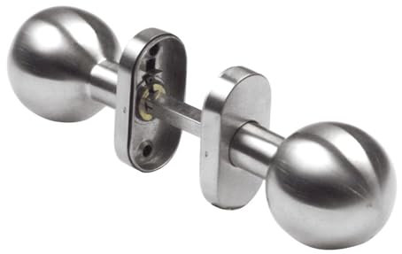 Amig - Knaufset für Innentüren Mod. 11AL | Ø 62 x 77 mm | mit Rosettenblende, ergonomischer Griff, Edelstahl 18/8 matt