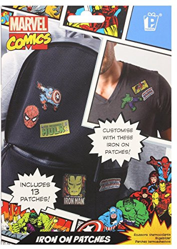 Paladone Iron on Patches, Polyester, Multi-Colour, 18 x 12 x 0.03 cm