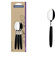Set de 3 Cucharas para Té, Ipanema, Color Negro, Acero Inoxidable - Tramontina