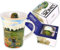 CARMANI - Tasse Kaffee oder Tee aus Porzellan mit Monet Mohnblumen, 350 ml