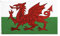 Stormflag Walisische Flagge, Wales-Flagge, UV-beständig, 90 x 150 cm, Polyester, 90 g/m², mit zwei Ösen